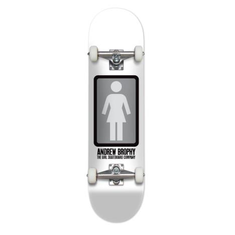 Girl Complete Skateboard OG Black White Andrew Brophy 8.25